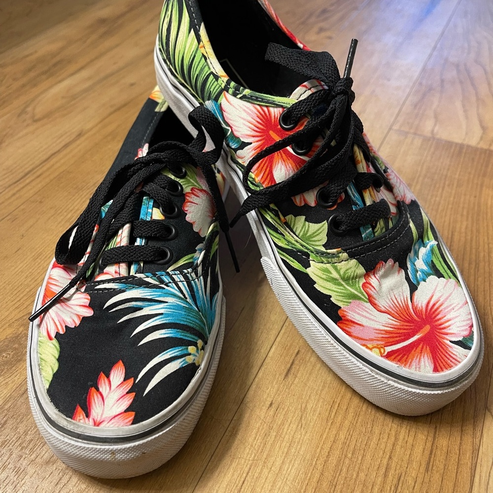 Hawaiian print vans
